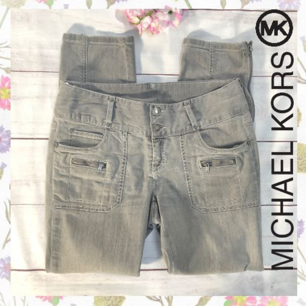 Michael Kors Zipper Pocket Jeans Size 8